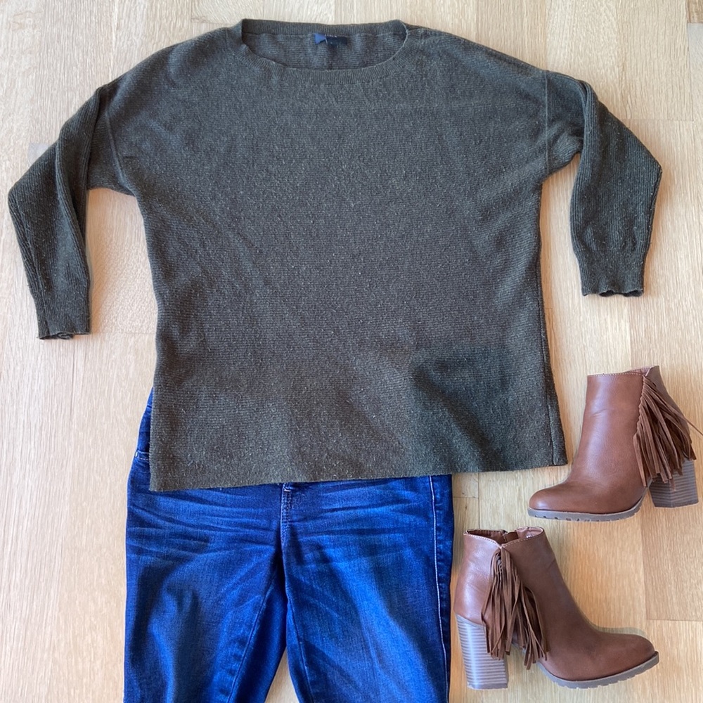 J. Crew Green Sweater